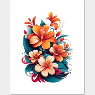 Alstroemeria flower Posters and Art